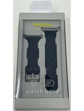 Heyday - Apple Watch Silicone Band Size 38-41 mm in Black Speckle - 1 Count New